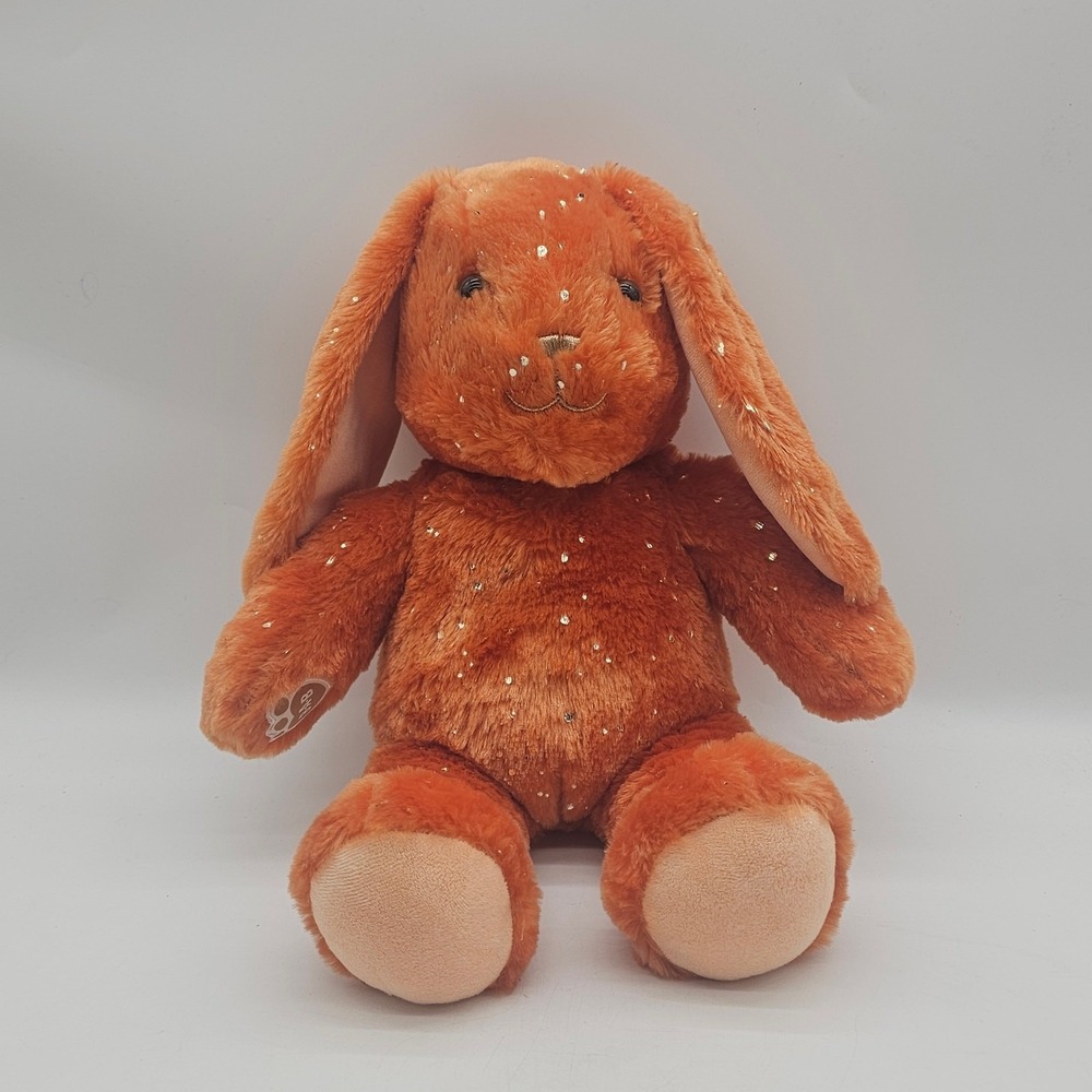Build-A-Bear Pumpkin Sparkle Pawlette Bunny Rabbit Plush